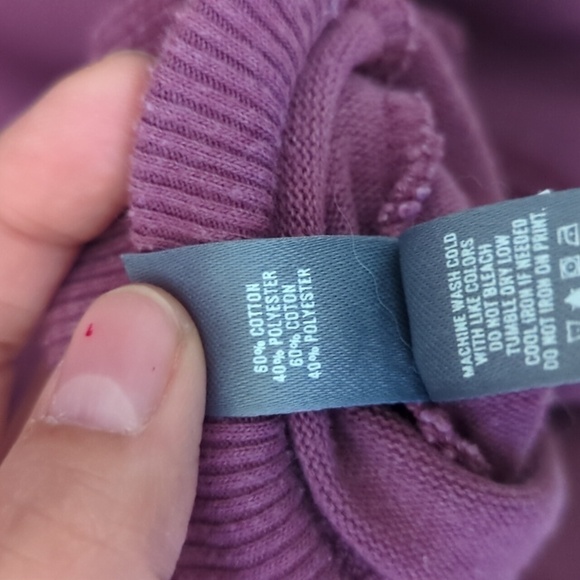 Aerie Tennis Plum Sweatshirt Size Large - Picture 5 of 5